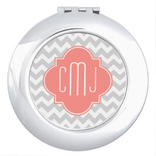 Monogrammed Compact Mirror