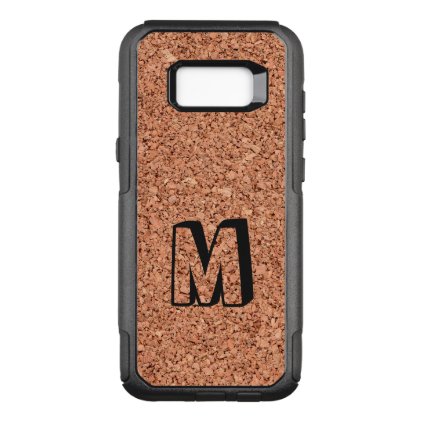 Monogrammed Cork Board OtterBox Commuter Samsung Galaxy S8+ Case