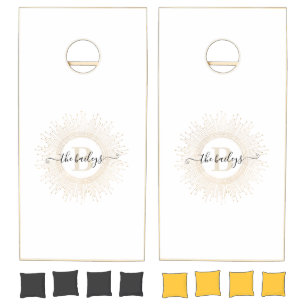 Monogrammed Cornhole Set