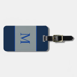 Monogrammed Cowboys Colored Luggage Tag