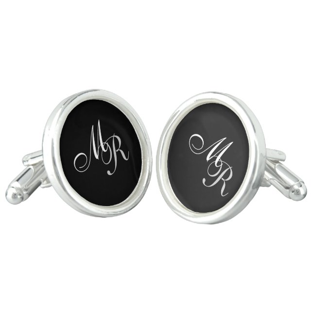 Monogrammed Cufflinks (Angled)