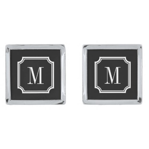 Monogrammed cufflinks for groom and groomsmen