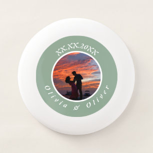 Monogrammed Custom Photo Wedding Wham-O Frisbee