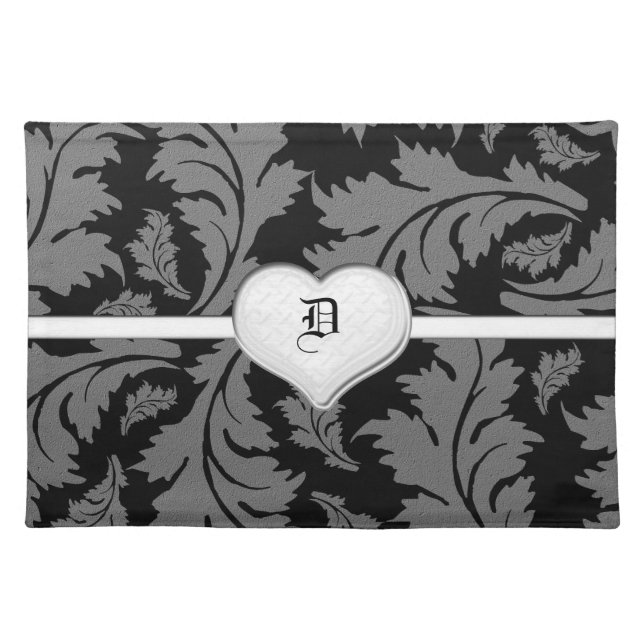 Monogrammed Designer Placemat Template (Front)