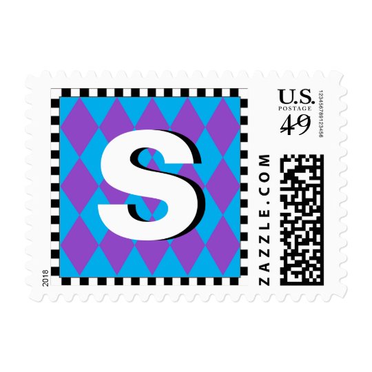 Monogrammed Diamond Postage