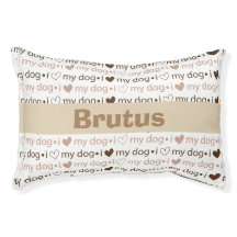 Monogrammed Dog Bed