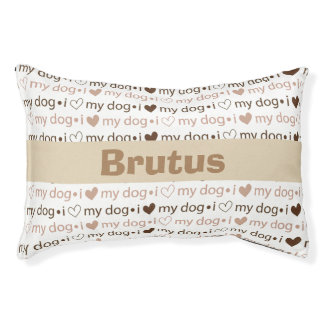 Monogrammed Dog Bed
