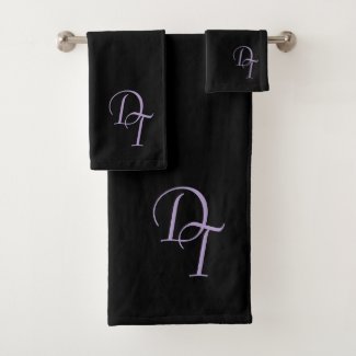 Monogrammed  eggplant color