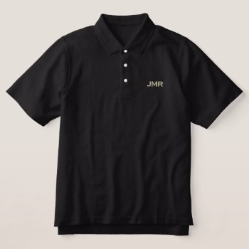 Monogrammed Embroidered Polo Shirt by Ladiebug at Zazzle