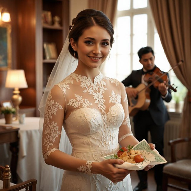 Monogrammed Emerald & Sand Wedding  Paper Dinner Napkins (Creator Uploaded)