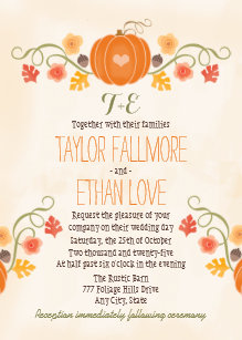 thanksgiving wedding invitations zazzle