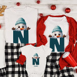 Monogrammed Family Christmas Custom Cute Snowman T-Shirt<br><div class="desc">Get ready for a festive and heartwarming holiday season with our Monogrammed Family Christmas Custom Cute Snowman T-Shirt. This adorable shirt is the perfect choice for families looking to add a personalized touch to their Christmas celebrations. Our monogrammed family Christmas shirt allows you to customize it with your family members'...</div>