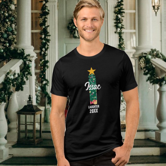 Monogrammed Family Christmas Issac Meaning Tri-Blend Shirt (Creator Uploaded)