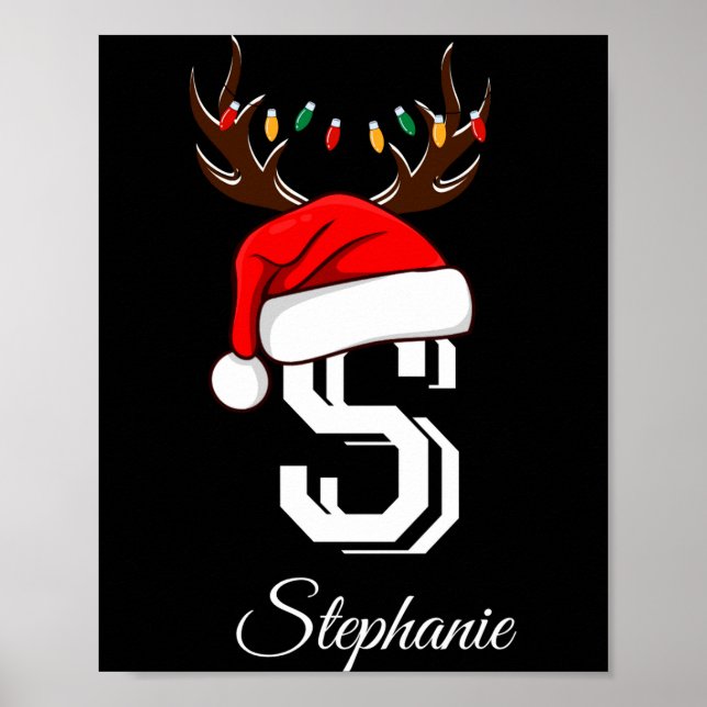 Monogrammed Family Christmas Matching Outfits _1  Poster (Front)