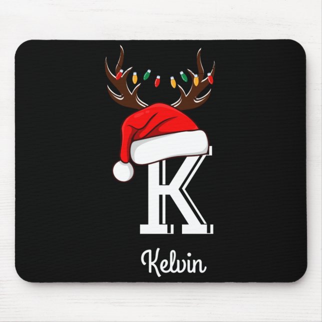 Monogrammed Family Christmas Matching Outfits _2  Mouse Pad (Front)