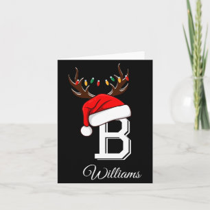 Monogrammed Family Christmas Matching Outfits _3  Card