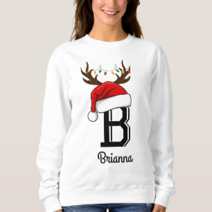 Monogrammed Family Christmas Matching Outfits Sweatshirt