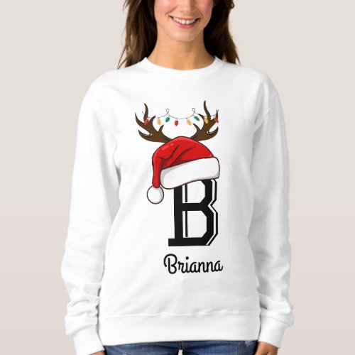 Monogrammed Family Christmas  Matching Outfits Sweatshirt