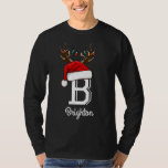 Monogrammed Family Christmas  Matching Outfits T-Shirt<br><div class="desc">Monogrammed Family Christmas shirts Matching Outfits</div>