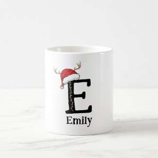 Monogrammed Family Christmas Personalize With Name Coffee Mug