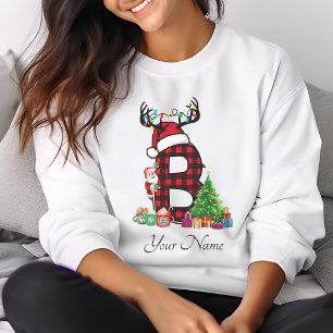 Monogrammed Family Christmas Personalize With Name T-Shirt