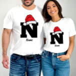 Monogrammed Family Christmas Personalize With Name T-Shirt<br><div class="desc">Celebrate the holiday season with a touch of personalization and unity in our Monogrammed Family Christmas Personalize With Name T-Shirt. These shirts are designed to make your family gatherings extra special, creating cherished memories and a sense of togetherness that's truly magical. Customize each shirt with your family members' names and...</div>