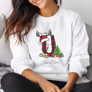 Monogrammed Family Christmas Personalize With Name T-Shirt