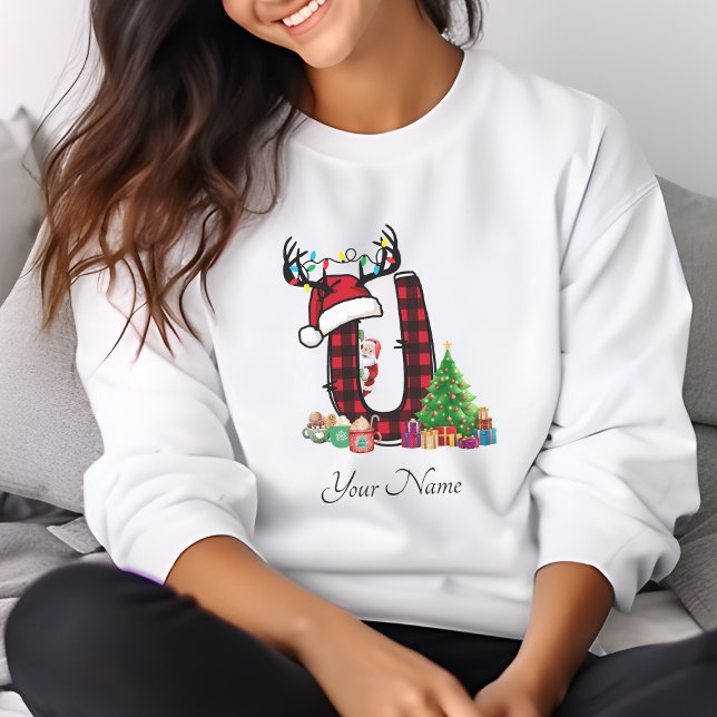Monogrammed Family Christmas Personalize With Name T-Shirt (Creator Uploaded)