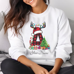 Monogrammed Family Christmas Personalize With Name T-Shirt