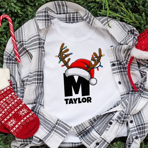 Monogrammed Family Christmas Shirts