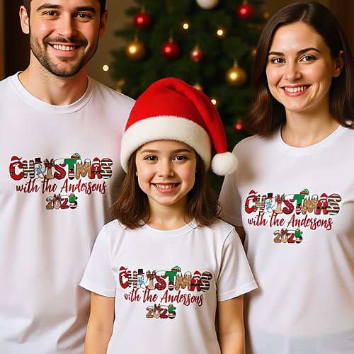 Monogrammed Family Christmas Shirts