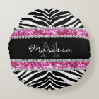 Monogrammed Faux Glitter Bling Rhinestone Girl's