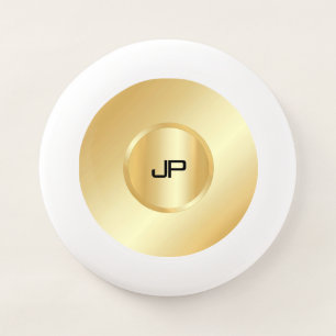 Monogrammed Faux Gold Elegant Custom Template Wham-O Frisbee