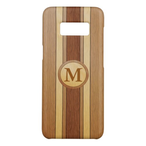Monogrammed Faux wood Galaxy S7 Case_Mate Samsung Galaxy S8 Case