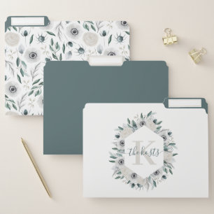 Monogrammed File Folders