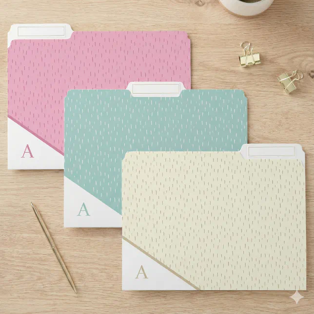 File Folder Letter R Monogrammed File Folders | Zazzle