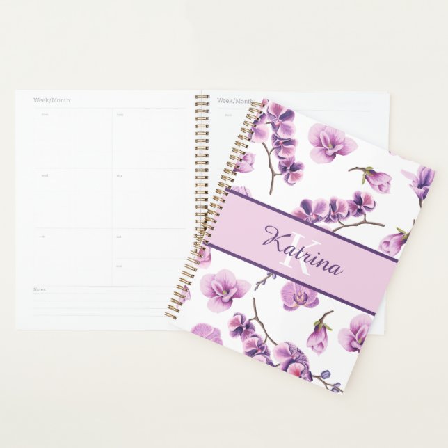 Monogrammed Floral Planner (Display)