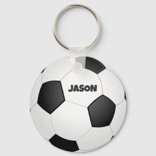 Monogrammed Football Keychain