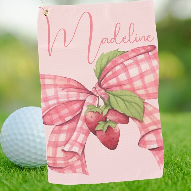 Monogrammed For Her Elegant Script Golf Towel (Creator Uploaded)