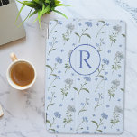 Monogrammed Forget Me Not Blue Floral Watercolor  iPad Mini Cover<br><div class="desc">Make your iPad truly yours with our Monogrammed Forget Me Not Blue Floral Watercolor iPad Case! Featuring a charming forget-me-not watercolor illustration on a serene blue background. Personalize it with your initials for a touch of floral elegance. Protect your iPad in style and stand out from the crowd with this...</div>