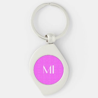 Monogrammed Fun Elegant Abstract Pink Pattern