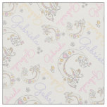 Monogrammed Gabriela name and letter G fabric