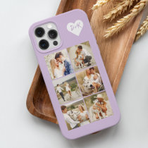 Monogrammed Gallery of 8 Personalized Photos Case- iPhone 15 Pro Max Case
