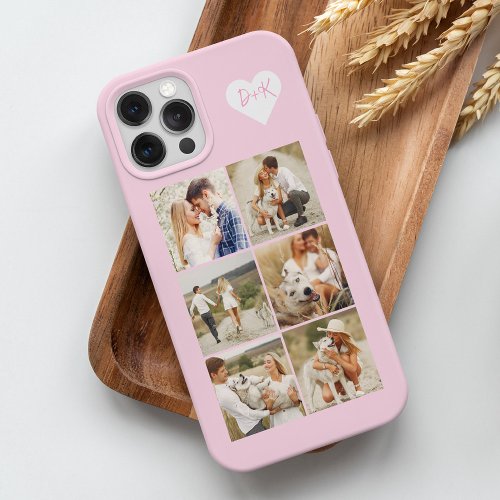 Monogrammed Gallery of 8 Personalized Photos iPhone 15 Pro Max Case
