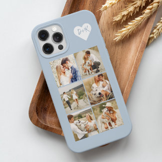 Monogrammed Gallery of 8 Personalized Photos iPhone 15 Pro Max Case