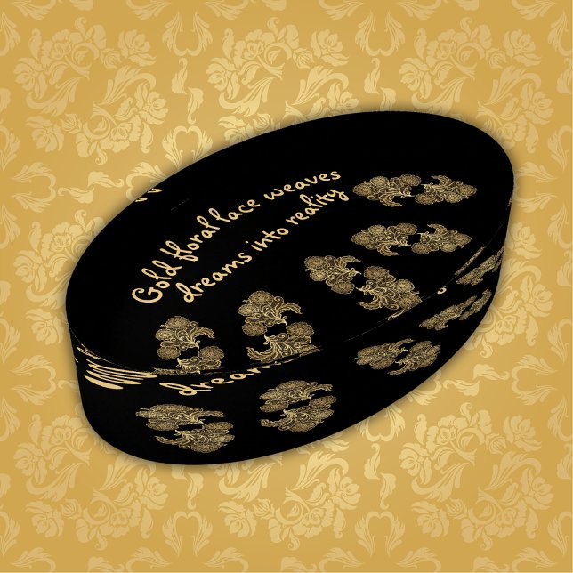 Monogrammed Gold Floral Lace | Paperweight (Creator Uploaded)