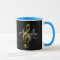 Monogrammed Golden Treble Clef, Music Black