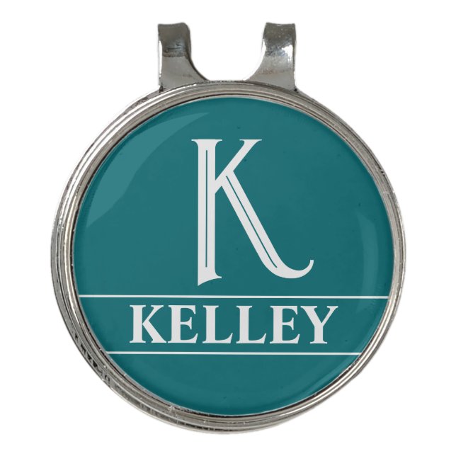 Monogrammed Golf Hat Clip Ball Marker (Front)