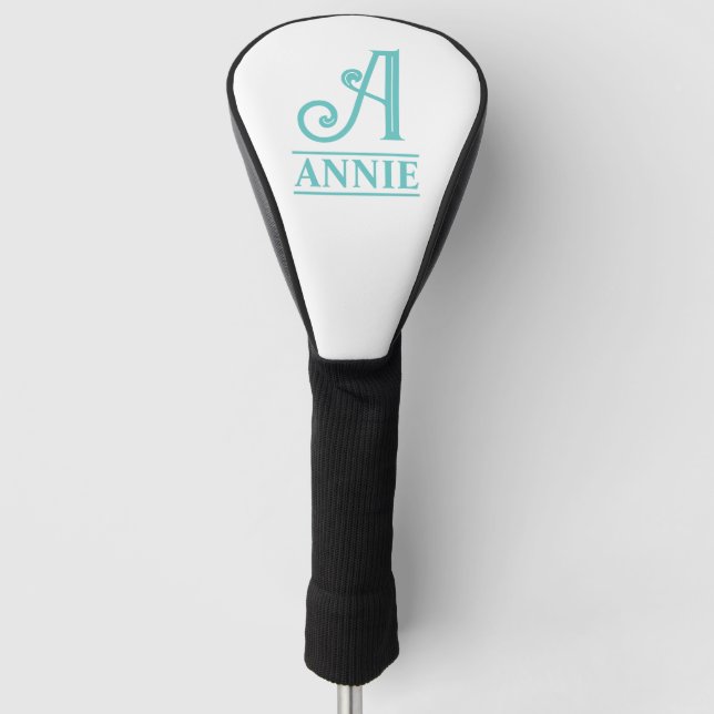 Monogrammed Golf Head Cover (Front)