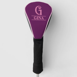 Monogrammed Golf Head Cover